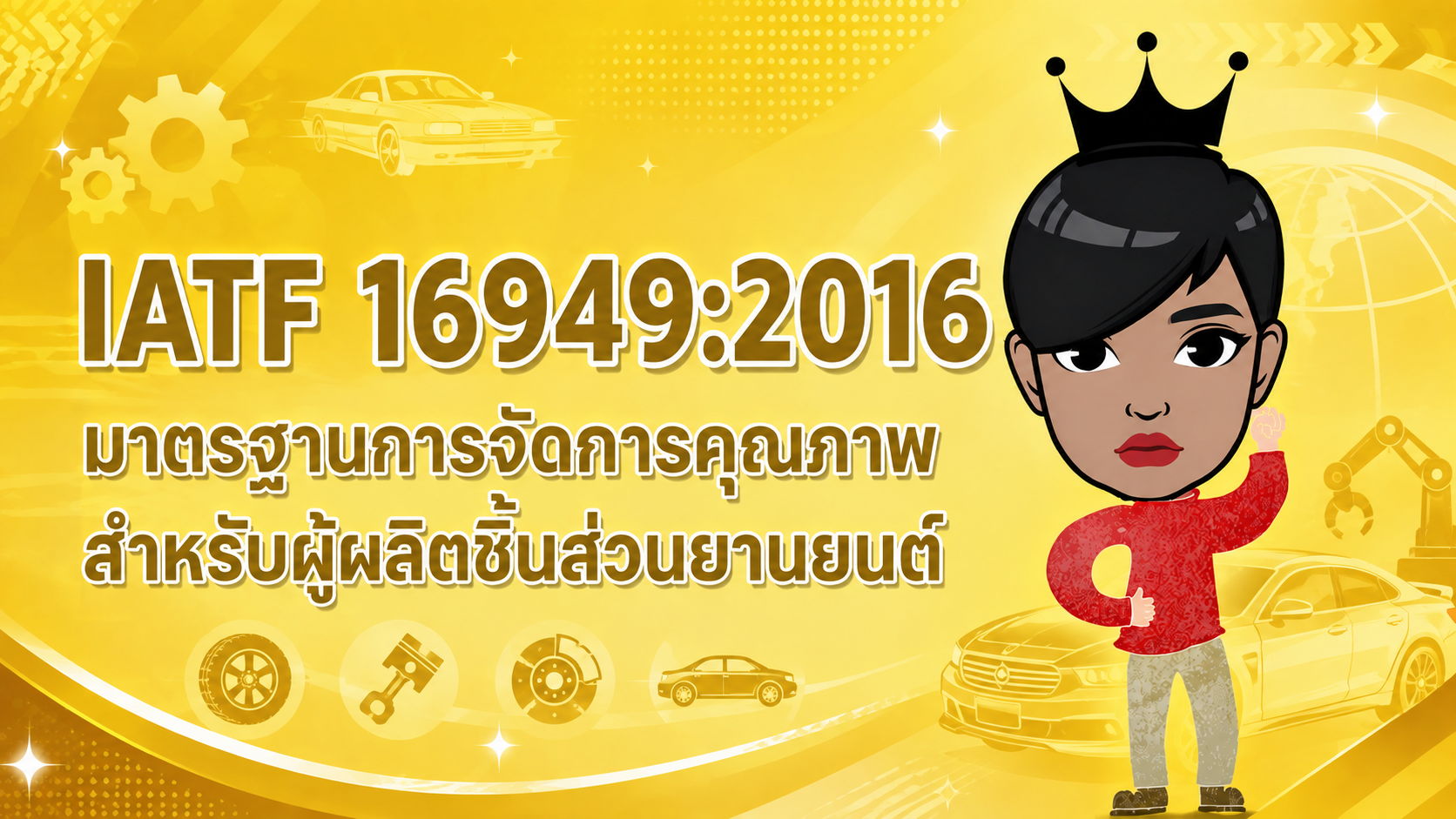 IATF 16949:2016 มาตรฐานการจัดการคุณภาพ สำหรับผู้ผลิตชิ้นส่วนยานยนต์